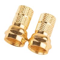 Set de Conectores para Cable Coaxial RG6 2 Pzas - Ace Label