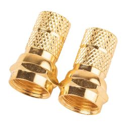 Set de Conectores para Cable Coaxial RG6 2 Pzas - Ace Label