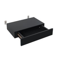 Gaveta de Mdf Negra 40X8X25 Cm - Spaceo