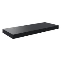 Repisa de Mdf Negra 60X23.5X3.8 Cm - Spaceo