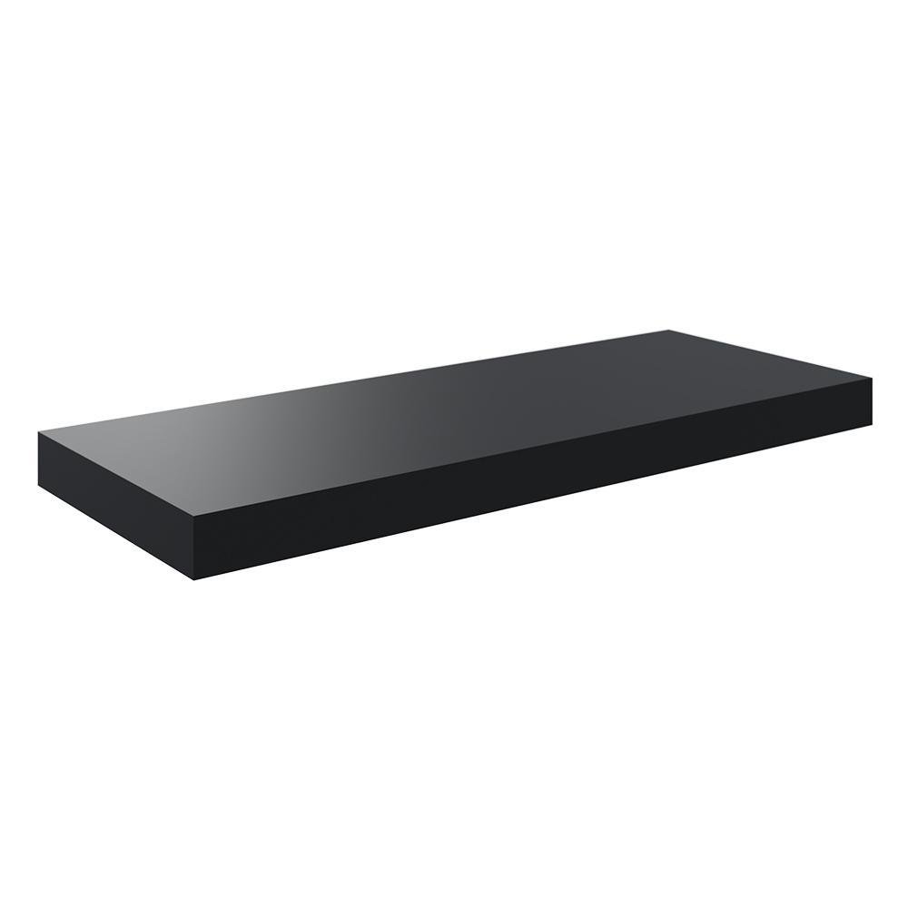 Repisa Flotante de Mdf 60 X 23.5 Cm - Varios Colores Negro