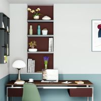 Repisa de Mdf Negra 60X23.5X3.8 Cm - Spaceo