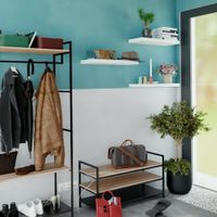 Repisa de Mdf Blanca 60X23.5X3.8 Cm - Spaceo