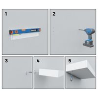 Gaveta de Mdf Blanca 40X8X25 Cm - Spaceo