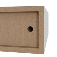 Gaveta de Mdf Blanca 40X8X25 Cm - Spaceo