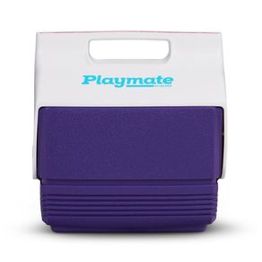 Hielera Mini Retro Blanco y Morado - Igloo