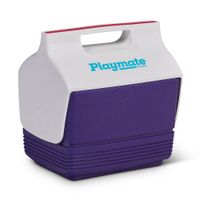 Hielera Mini Retro Blanco y Morado - Igloo