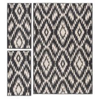Combo 3 Alfombras Carter 133X190 y 2 de 57X90 Cm - Viva