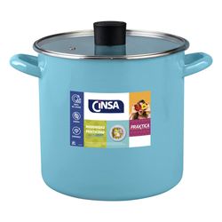 Olla Recta Alta Aqua Bay con Tapa 7.5 L - Cinsa