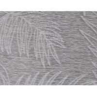 Funda Jacqard Gris Hojas para Cojín 45x45 Cm - Viva