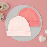 Set De 2 Gorros Para Bebé Rosados Talla 0-3 Meses - Carters