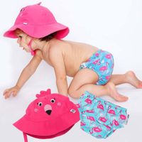 Sombrero Diseño Flamingo Talla 3 - 6 Meses - Zoocchini