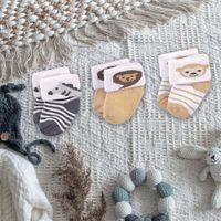 Set De 3 Pares De Calcetas De Animalitos - Comfy Varias Tallas