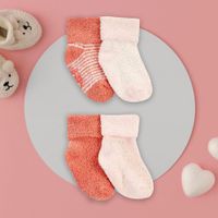 Set De 4 Pares De Calcetas Chenille Rosa - Carters Varias Tallas