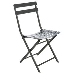 Silla Plegable Grafito 42x51x81 Cm - Hesperide