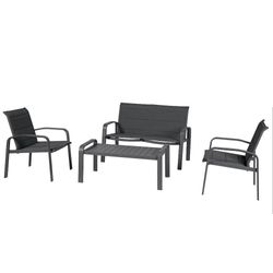 Set para Exterior Elyn Grafito 5 Pzas - Hesperide