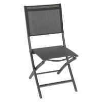 Silla Plegable Esencia Grafito 45x57x90 Cm - Hesperide