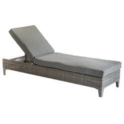 Cama Asoleadora Malta Ratán y Aluminio 195x65x89 Cm - Hesperide