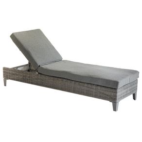 Cama Asoleadora Malta Ratán y Aluminio 195x65x89 Cm - Hesperide