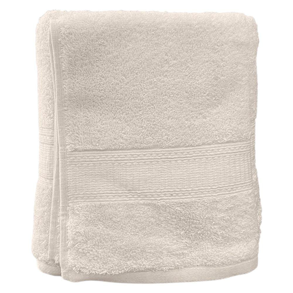 Set de Toallas de Mano y Baño de Algodón 40 x 76 cm Color Crema 2 Piezas