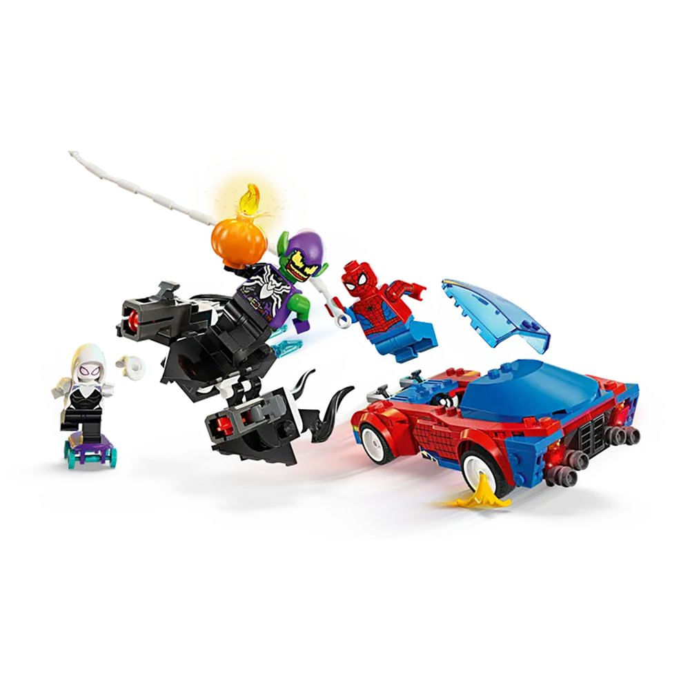 LEGO Marvel Carrera de Spider Man y Duende Verde #76279 de 227 Piezas