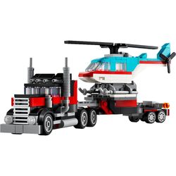 Camión Plataforma Con Helicóptero 31146 270 Pzas - Lego