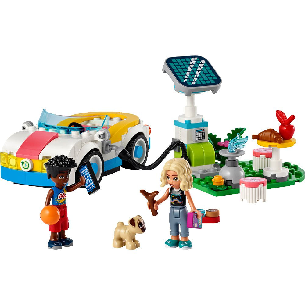 LEGO Friends Carro Eléctrico y Cargador #42609 de 170 Piezas