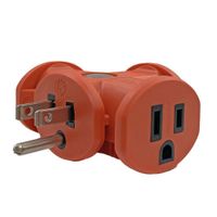 Multicontacto Tipo T 3 Entradas Naranja - Ace