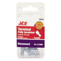 Terminal De Enchufe Hembra 0.25 A Presión De 14 A 16 Awg - Ace