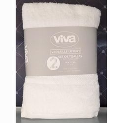 Set de 2 Toallas de Baño 68 X 137 Cm - Viva