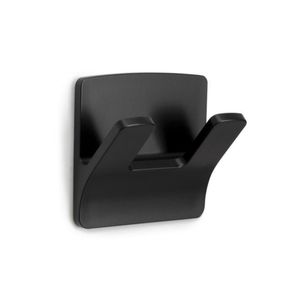 Colgador Doble Resistente al Agua Negro 6x6.5x3.2 Cm - Inofix