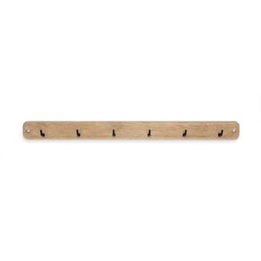 Set de 6 Colgadores de Cocina Nogal Americano 3.2x37x3 Cm - Inofix