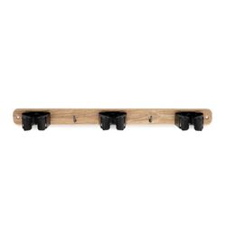 Colgador de Escobas Nogal Americano 3.2x37x4.6 Cm - Inofix