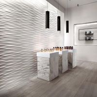 Azulejo 3D Wall Blade Blanco 40X80 Cm - Interceramic