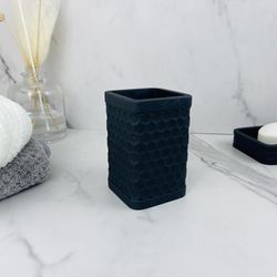 Vaso para Baño Plástico Negro Mate - Viva