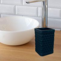 Vaso para Baño Plástico Negro Mate - Viva