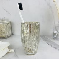 Vaso para Baño Plástico Dorado - Viva