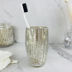 Vaso para Baño Plástico Dorado - Viva