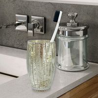 Vaso para Baño Plástico Dorado - Viva