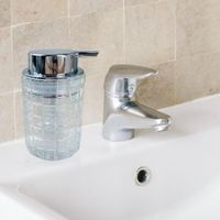 Dispensador de Jabón Plástico Transparente 280 Ml - Viva