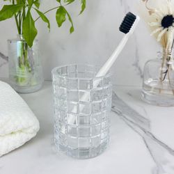 Vaso para Baño Plástico Transparente - Viva