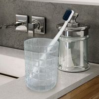 Vaso para Baño Plástico Transparente - Viva