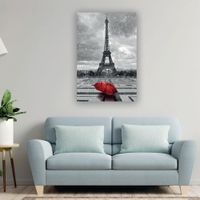 Cuadro Decorativo Acrílico Diseño Torre Eiffel 90X60 Cm - Viva