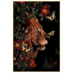 Cuadro Decorativo con Marco Diseño la Selva 120X80 Cm