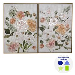 Cuadro Decorativo con Marco Diseño Rosas Diseños Surtidos - Concepts