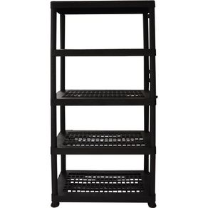 Estante de Plástico 5 Niveles Negro - Plastimás