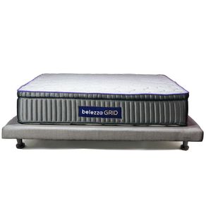 Set de Cama Colchón + Base Grid - Belezza Varios Tamaños