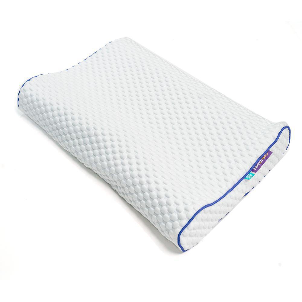 Almohada 26 x 17 x 5.5 plg de TPE Tecnología Fría Freeze Almohada Bellezza Grid Funda Tecn…