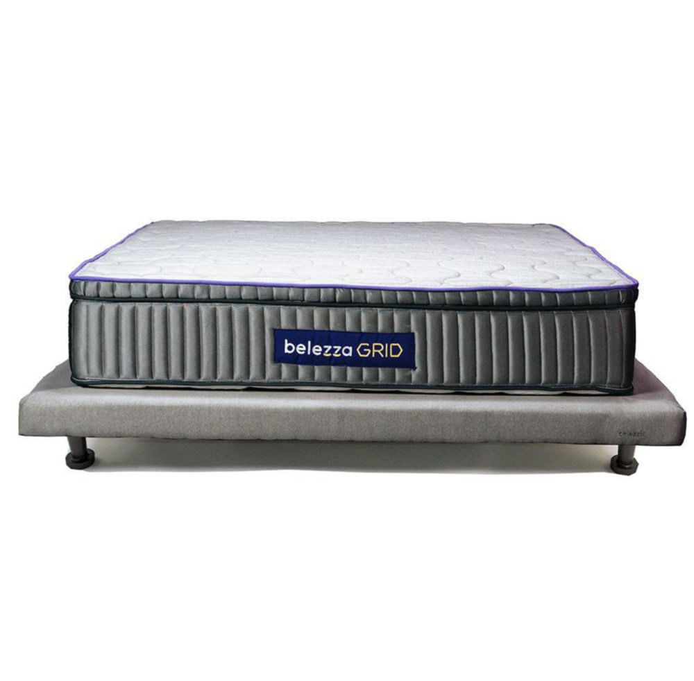 Set de Cama Colchón + Base Grid - Belezza Varios Tamaños King