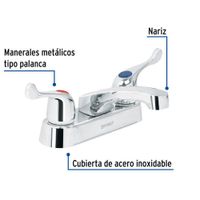 Mezcladora para Lavamanos Cuello Corto - Foset